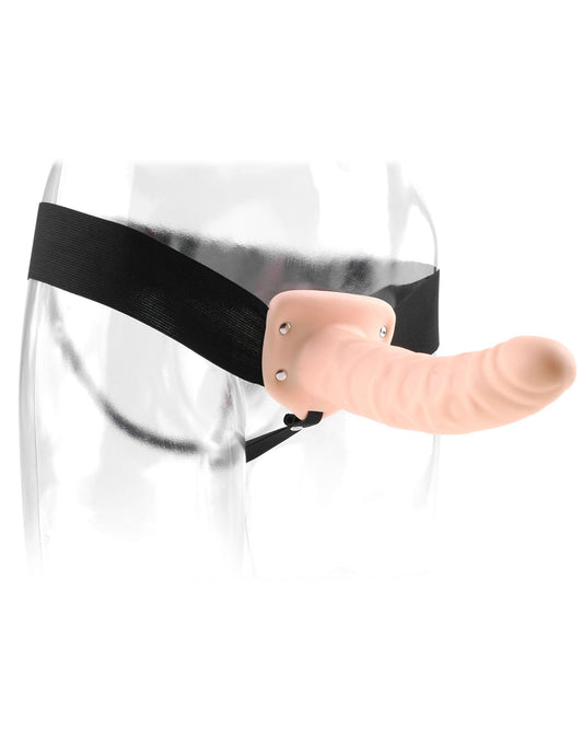 Fetish Fantasy Hollow 8 Inch Strap-On Realistic Dildo - Strap On Sextoys