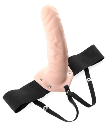 Fetish Fantasy Hollow 8 Inch Strap-On Realistic Dildo - Strap On Sextoys