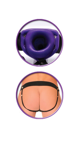Fetish Fantasy Hollow Strap-On For Him Or Her Dildo - Clit Ticklers and Pulsators