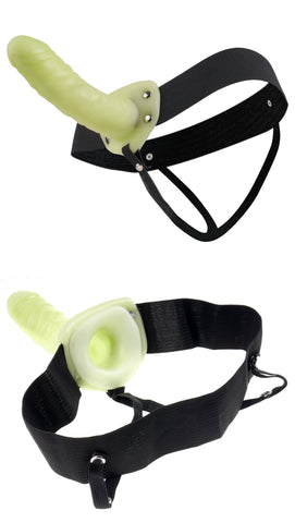 Fetish Fantasy Hollow Strap-On For Him Or Her Dildo - Clit Ticklers and Pulsators