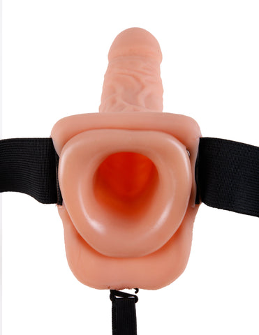 Fetish Fantasy 9 Inch Hollow Strap-On Dildo With Balls - Strap On Sextoys