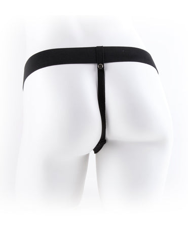 Fetish Fantasy 7 Inch Vibrating Hollow Strap-On with Ball - Strap On Sextoys