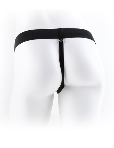 Fetish Fantasy 7 Inch Vibrating Hollow Strap-On with Ball - Strap On Sextoys