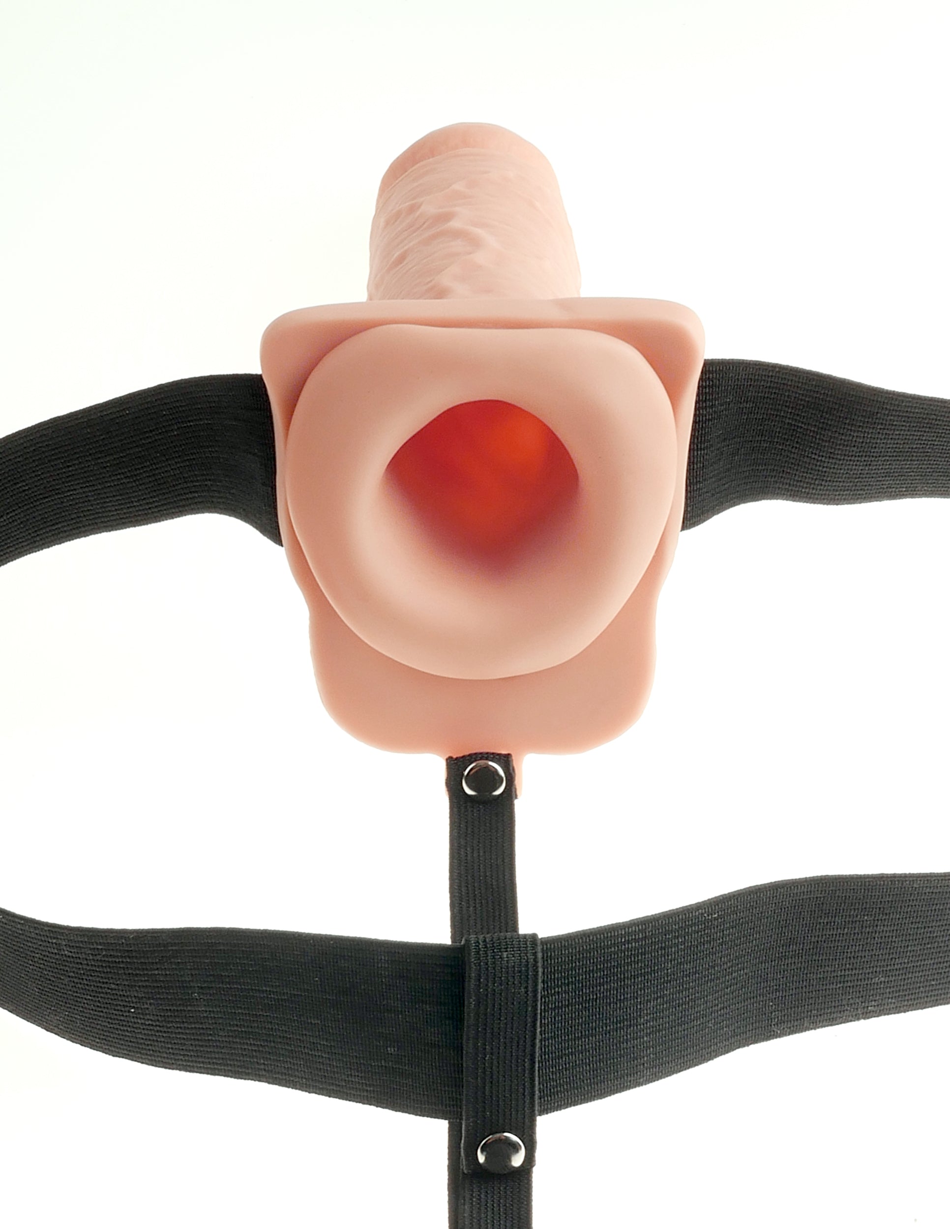 Fetish Fantasy 7 inch Rechargeable Hollow Strap-On with Balls Strap On Sextoys