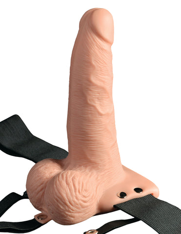 Fetish Fantasy 6 inch Rechargeable Hollow Strap-On Sex Toy - Strap On Sextoys