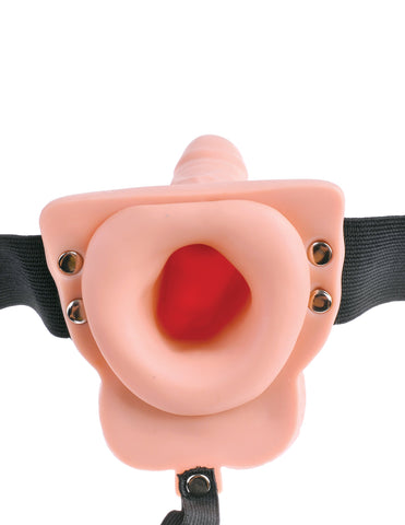 Fetish Fantasy 6 inch Rechargeable Hollow Strap-On Sex Toy - Strap On Sextoys