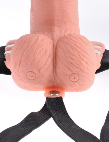 Fetish Fantasy 6 inch Rechargeable Hollow Strap-On Sex Toy - Strap On Sextoys