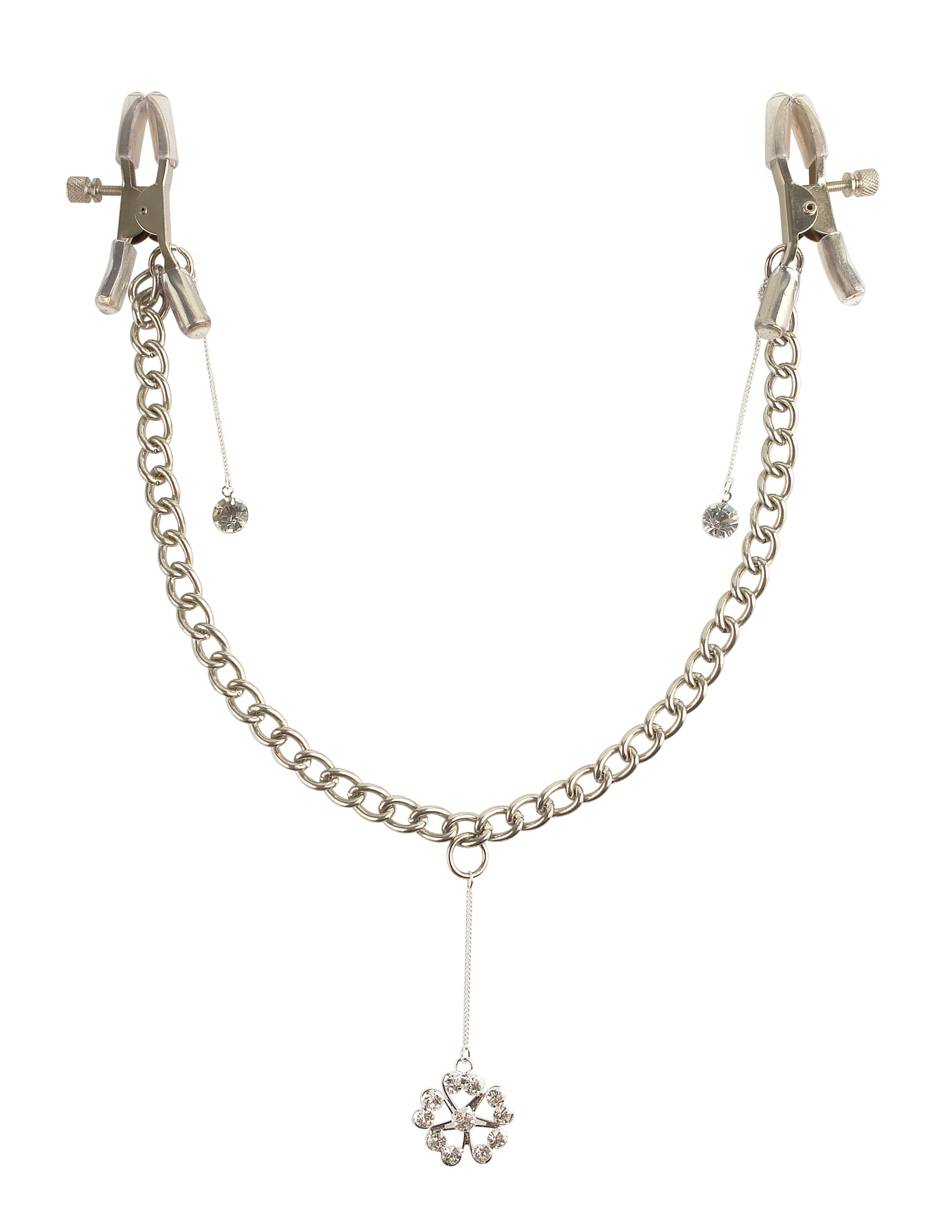 Fetish Fantasy Womens Crystal Nipple Clamps Nipple and Clit Clamps