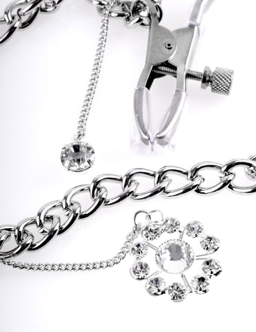 Fetish Fantasy Womens Crystal Nipple Clamps - Nipple and Clit Clamps