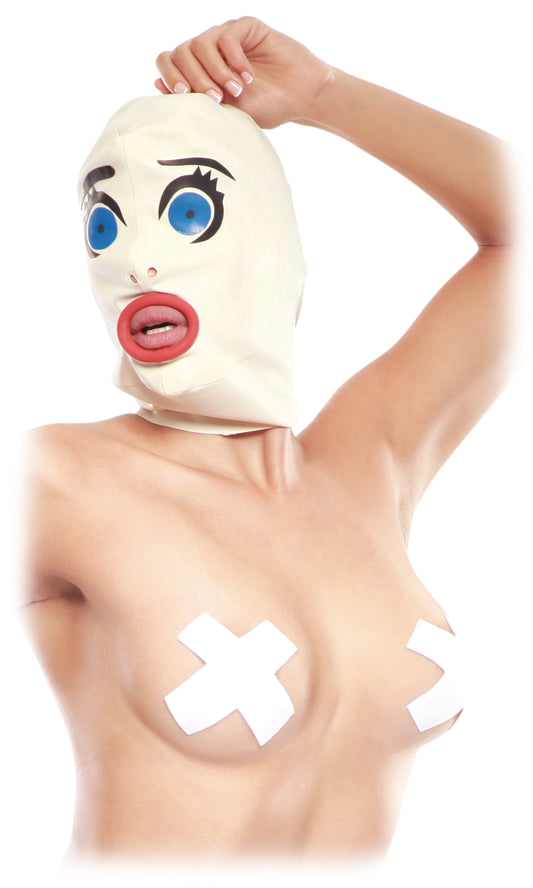 Fetish Fantasy Extreme Scared Straight Latex Hood - Bondage Hoods