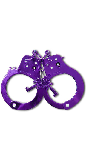 Fetish Fantasy Anodized BDSM Play Handcuffs - Steel Sex Toys