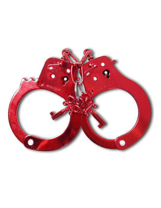 Fetish Fantasy Anodized BDSM Play Handcuffs - Steel Sex Toys