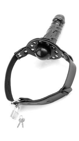 Fetish Fantasy Deluxe BDSM Play Ball Gag with Dildo - Bondage Gags and Bits