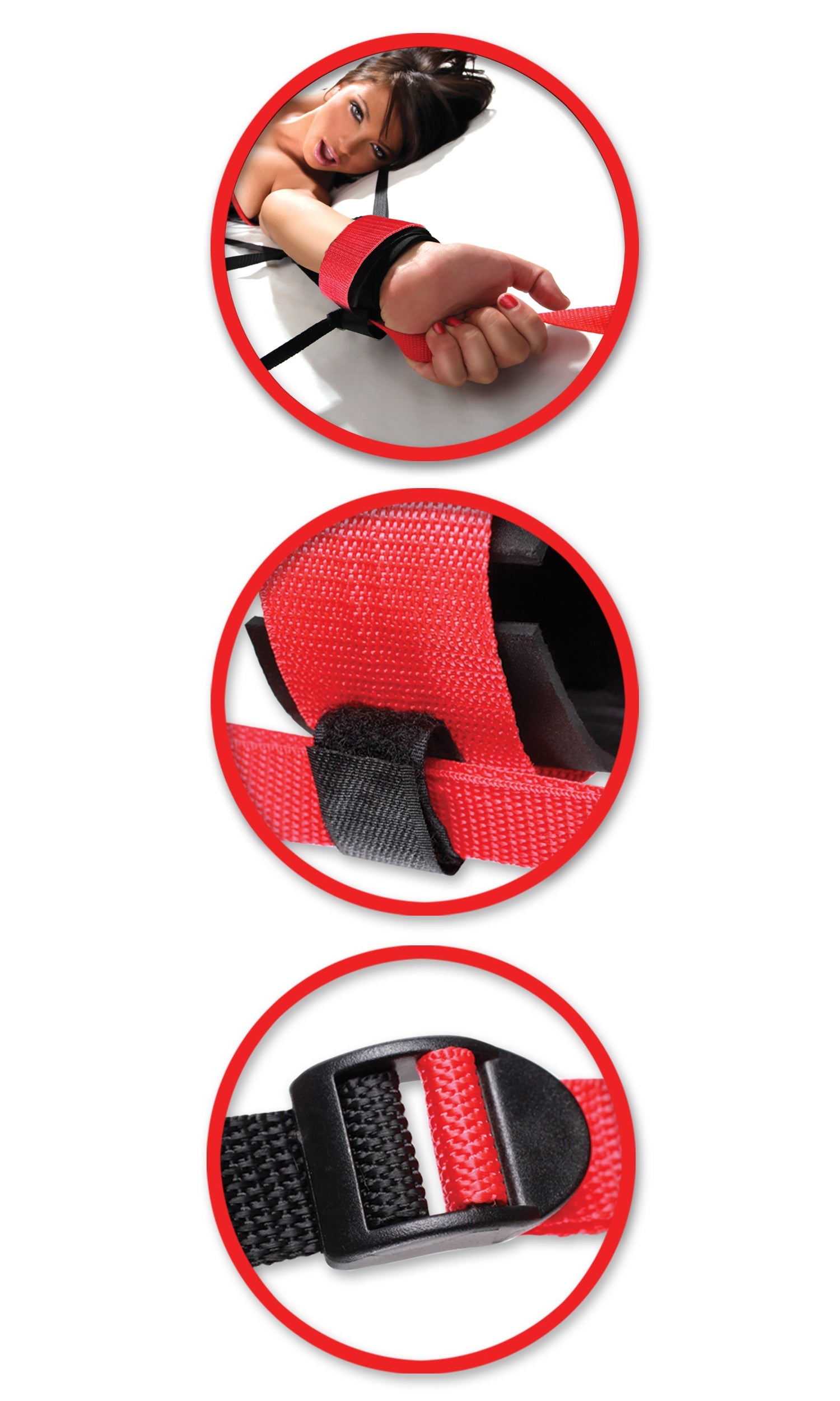 Fetish Fantasy Web Bed Bondage Restraint System Cuffs and Restraints