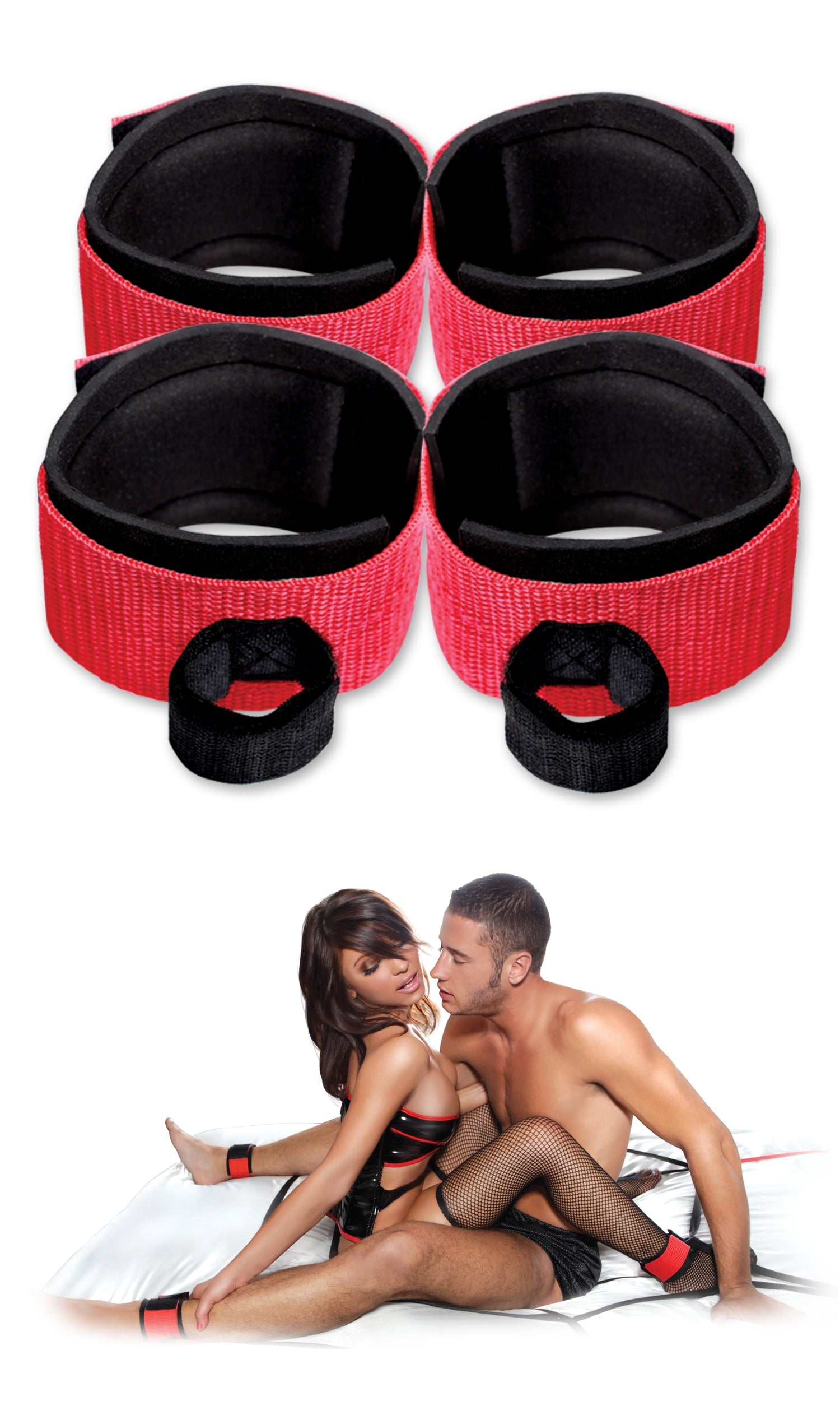 Fetish Fantasy Web Bed Bondage Restraint System Cuffs and Restraints