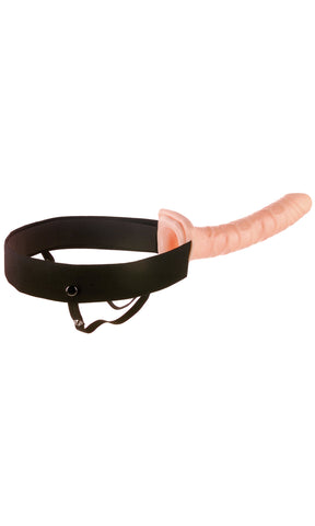 Fetish Fantasy 10 Inch Flesh Hollow Strap-On Dildo - Realistic Dildos