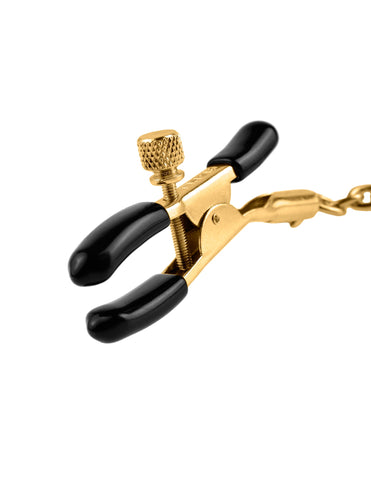 Fetish Fantasy Gold Chain Womens Nipple Clamps - Nipple and Clit Clamps