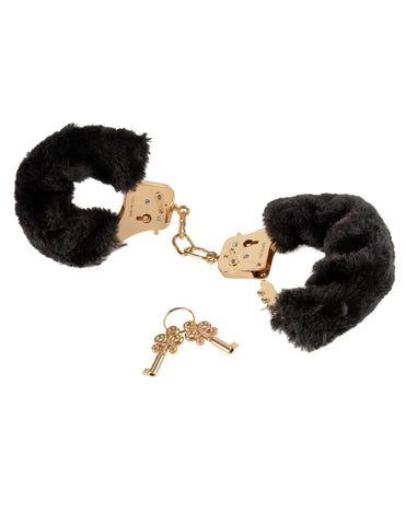 Fetish Fantasy Gold Deluxe Furry Bondage Cuffs - Cuffs and Restraints