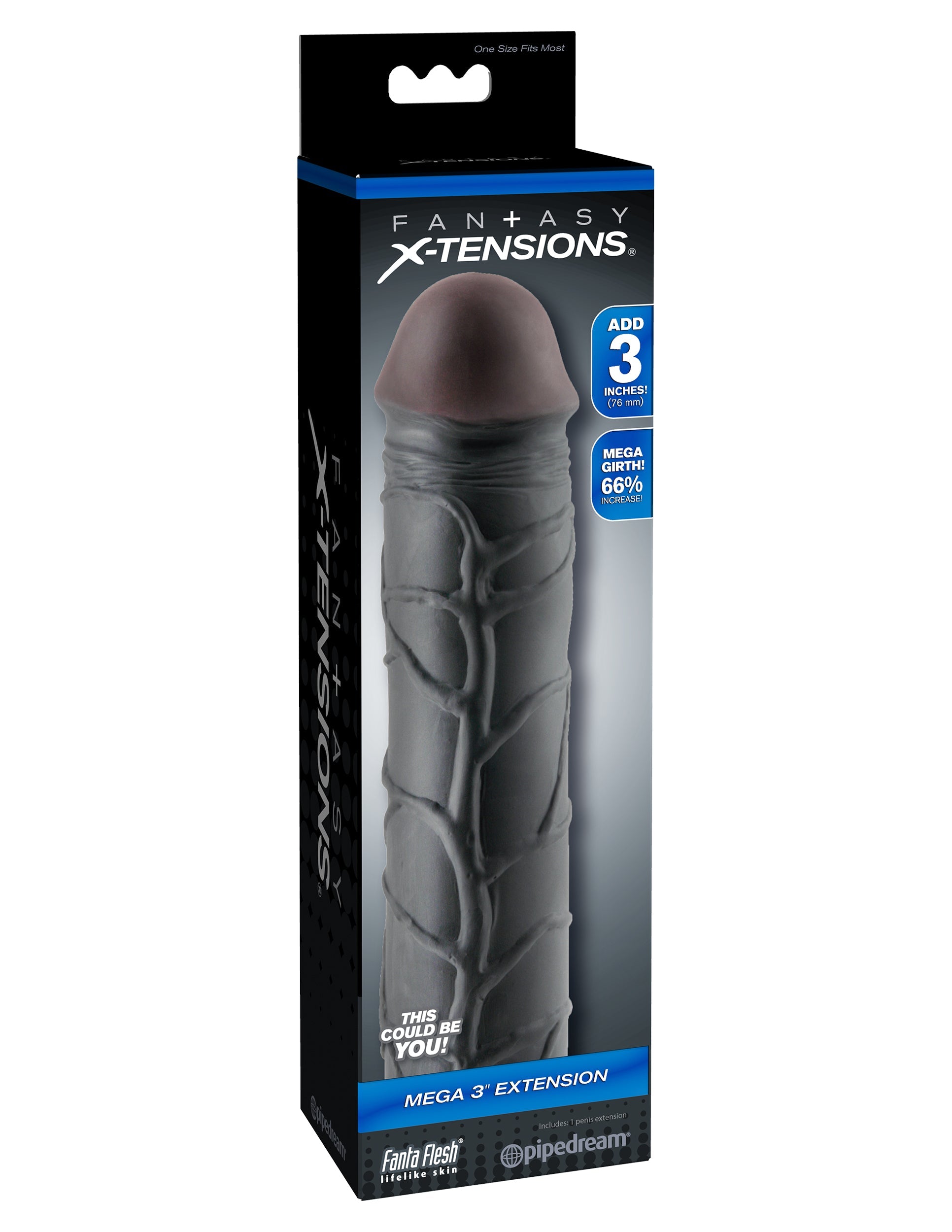 Fantasy X-Tensions Mega 3 Inch Penis Extension Penis Sleeves and Extenders