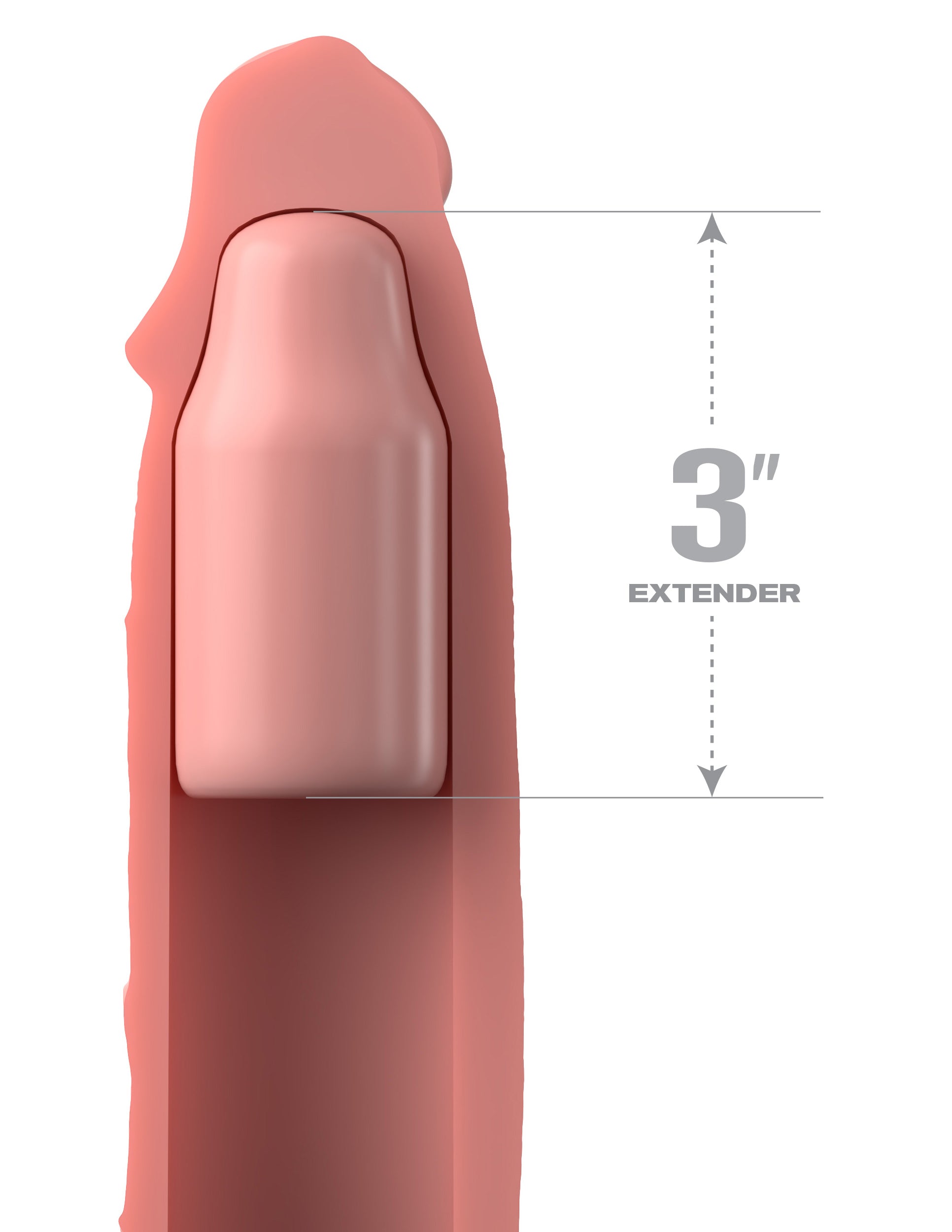 Fantasy X-Tensions Elite 3 Inch Silicone Penis Extension Penis Sleeves and Extenders