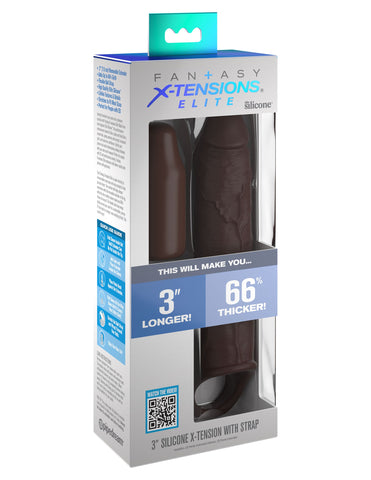 Fantasy X-Tensions Elite Uncut Penis Enhancer with Strap - Penis Sleeves and Extenders