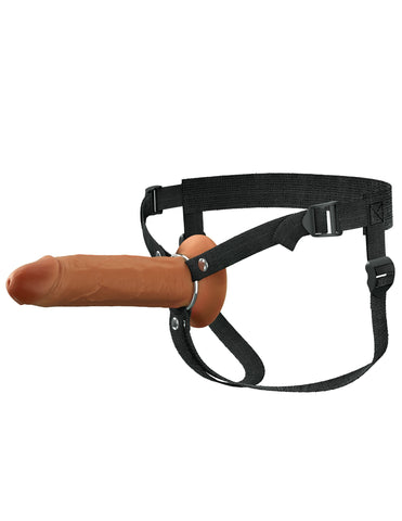 Fantasy X-Tensions 8 Inch Dual Density Hollow Strap-on Dildo - Strap On Sextoys