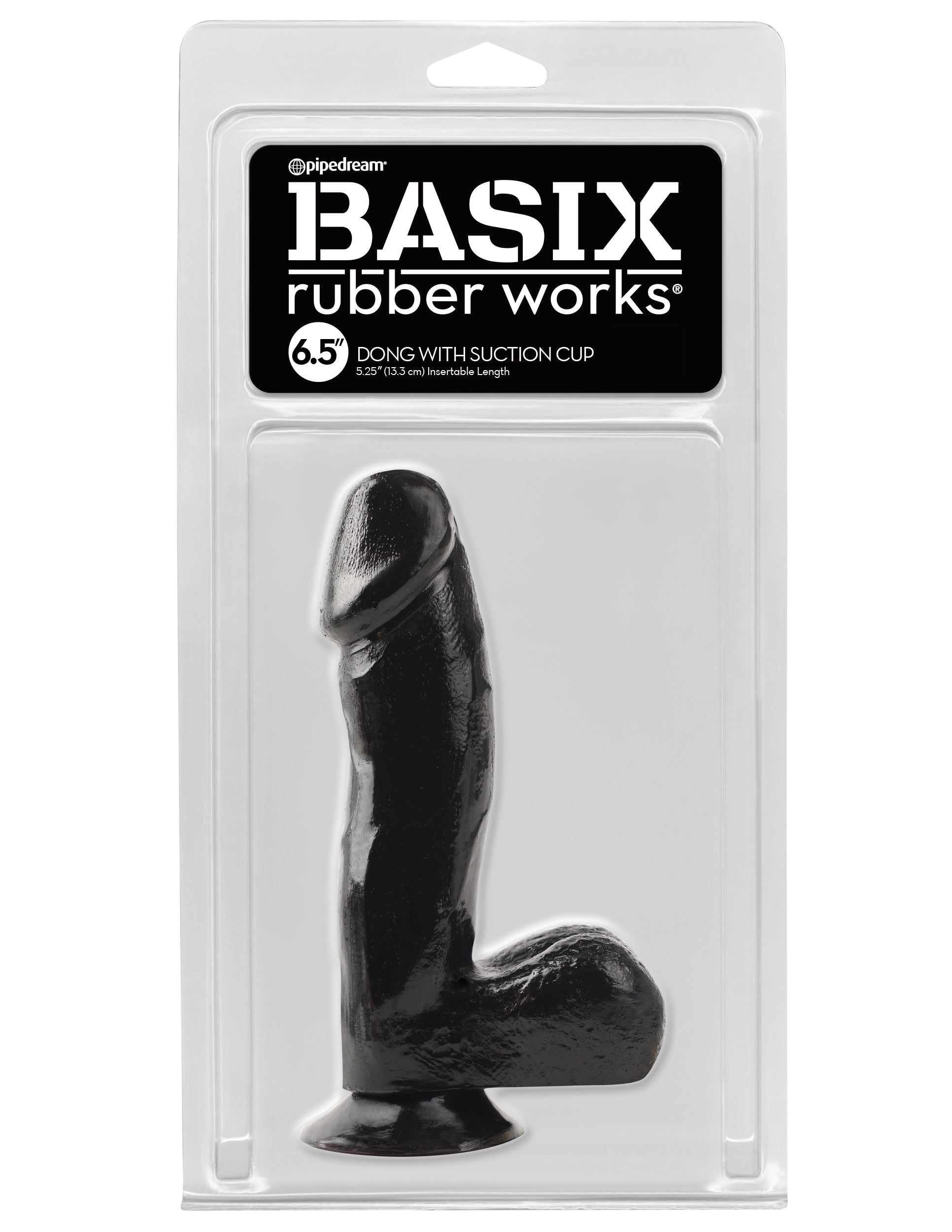 Pipedream Basix 6.5 Inch Suction Cup Dong with Balls G-Strings, Panties and Shorts