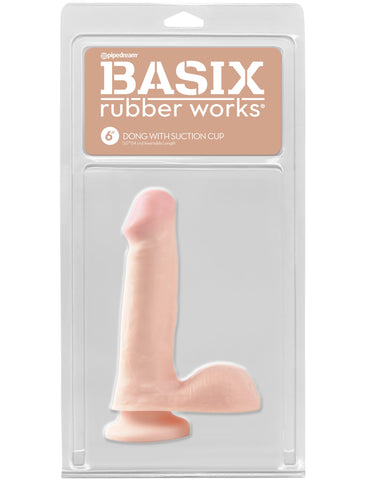 Pipedream Basix 6 Inch Realistic Dong with Suction Cup - Realistic Dildos