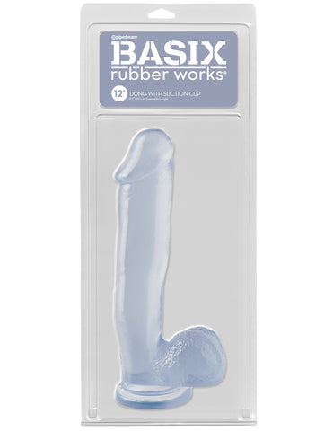 Pipedream Basix 12 Inch Realistic Dong With Suction Cup - Realistic Dildos
