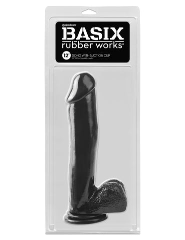 Pipedream Basix 12 Inch Realistic Dong With Suction Cup - Realistic Dildos