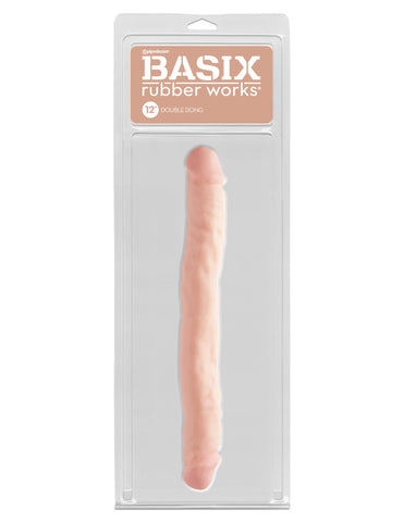 Pipedream Basix 12 Inch Double Ender Realistic Dong - Realistic Dildos