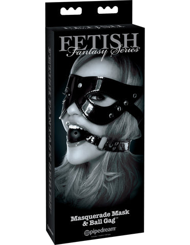 Fetish Fantasy Limited Edition Masquerade Mask and Ball Gag - Masks And Blindfolds