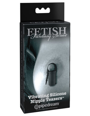 Pipedream Fetish Fantasy Vibrating Silicone Nipple Teazers - Nipple and Clit Clamps