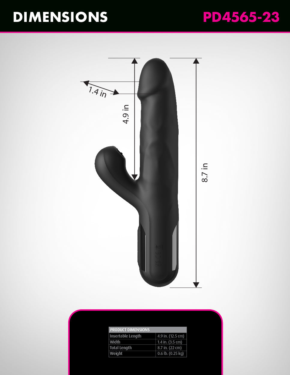 Fetish Fantasy Series Sonix Silicone Thruster Rabbit Vibe Rabbit Vibrators