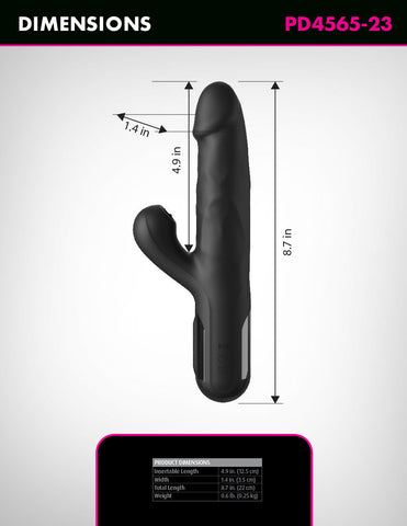 Fetish Fantasy Series Sonix Silicone Thruster Rabbit Vibe - Rabbit Vibrators