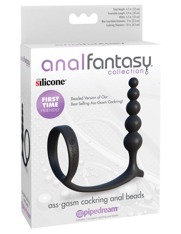 Anal Fantasy Collection Ass-Gasm Cock Ring Anal Beads - Anal Beads and Balls