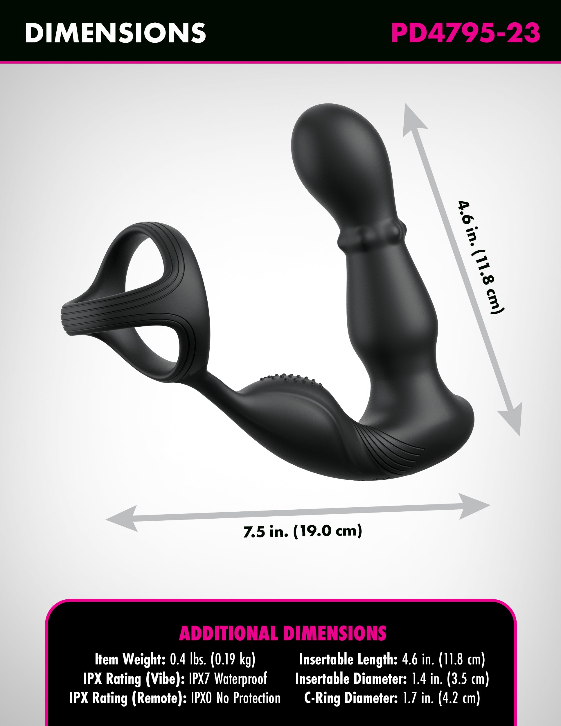 Anal Fantasy Elite Ass Gasm Slide & Glide Prostate Vibrator Prostate Toys
