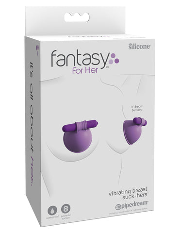 Fantasy For Her Vibrating Breast Suck-Hers Clamps - Nipple and Clit Clamps