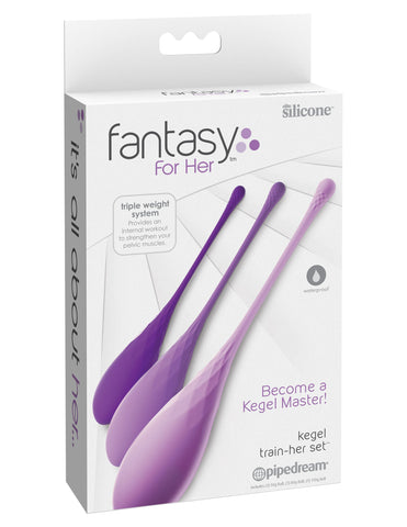Pipedream Fantasy for Her Kegel Excerciser Train-Her Set - Anal Beads and Balls