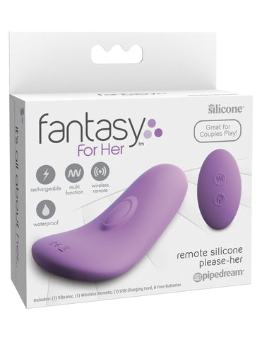 Fantasy For Her Remote Silicone Please-Her Adult Massager - Remote Control Vibrators