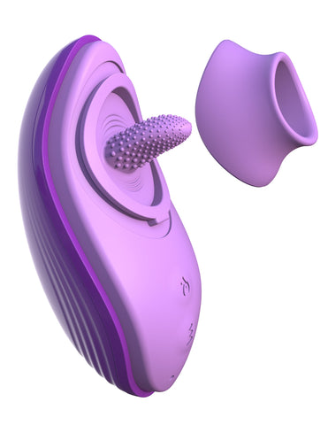 Fantasy For Her Her Silicone Fun Tongue Clitoral Vibrator - Clit Ticklers and Pulsators