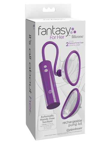 Fantasy For Her Rechargeable Pleasure Pump Kit - Pussy And Clit Toys