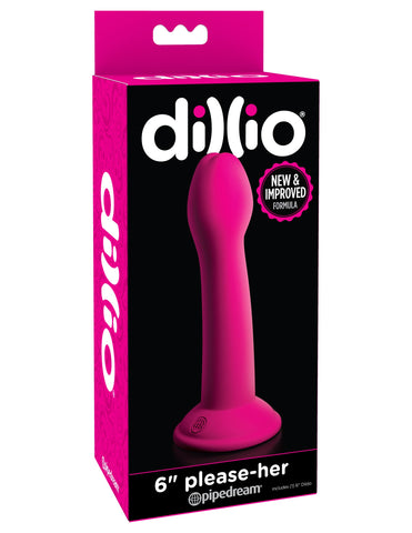 Pipedream Dillio 6 inch Please-Her Suction Cup Dildo - Realistic Dildos