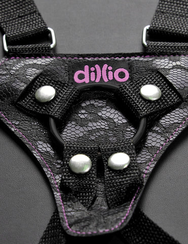 Pipedream Dillio 6 inch Strap-On Suspender Harness Set - Strap On Sextoys