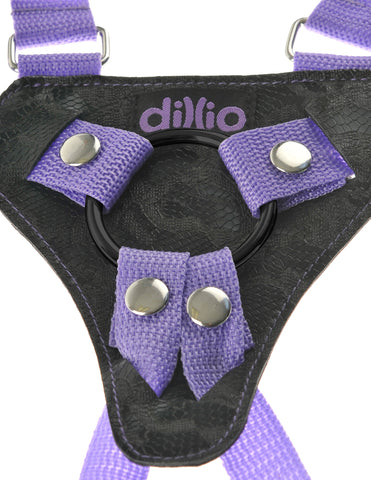Dillio 7 Inch Strap-On Suspender Harness Set - Strap On Sextoys