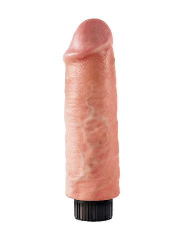 King Cock Vibrating Realistic and Waterproof Dildo Flesh - Vibrating Dildos