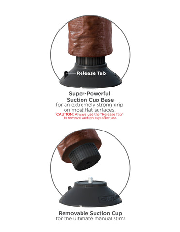 King Cock 10 inch Vibrating Cock with Balls Brown - Realistic Dildos
