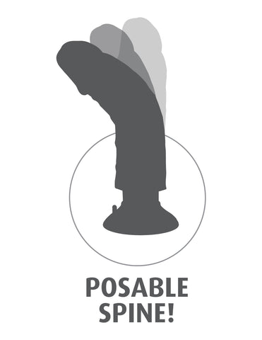 King Cock 10 inch Vibrating Cock with Balls Brown - Realistic Dildos