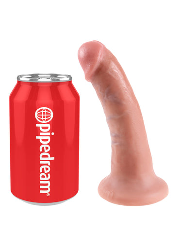 King Cock 6 Inch Realistic Dildo with Suction Cup - Realistic Dildos