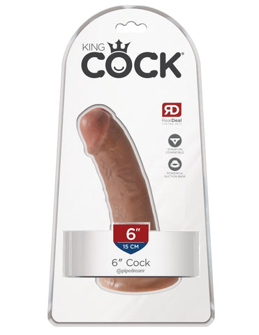 King Cock Realistic Dildo with Suction Cup Tan - Realistic Dildos